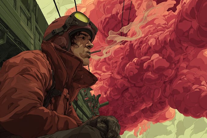 comic book illustration with comic book illustrator