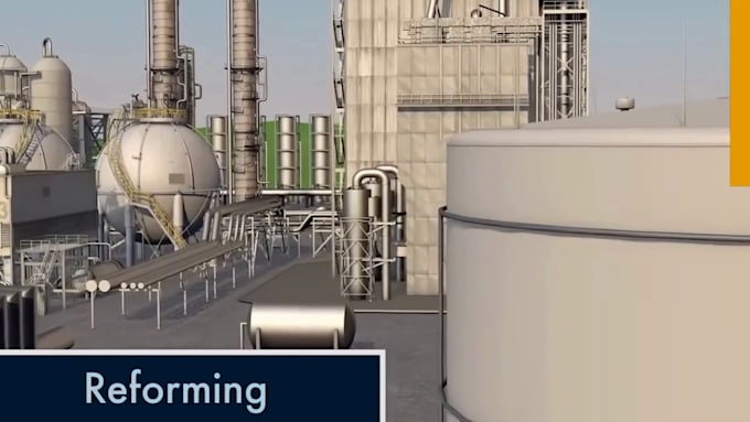 create 3d industrial animation, oil and gas animation, 3d machinery animation
