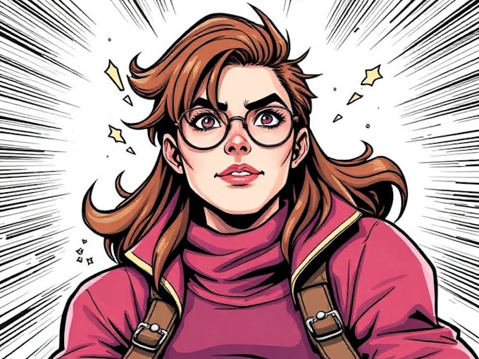 do comic book illustration, manga comic, graphic novel