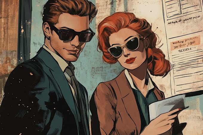 comic book illustration with comic book illustrator