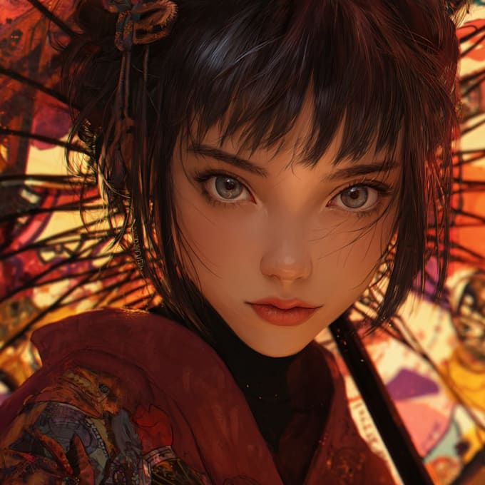 drawing anime artwork illustration with high quality