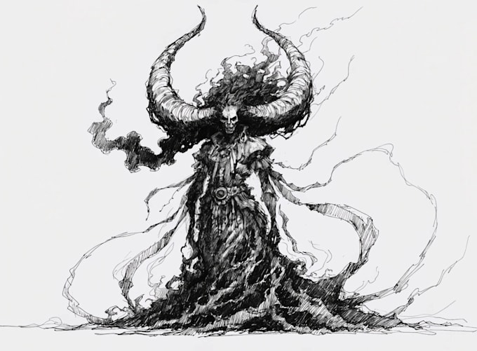 fantasy character sketch for you