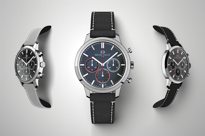 create custom 2d watch designs and realistic renders