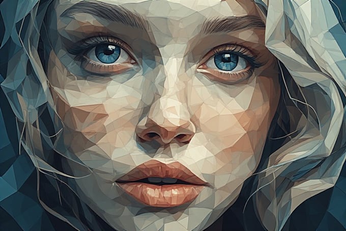create stunning geometric low poly art