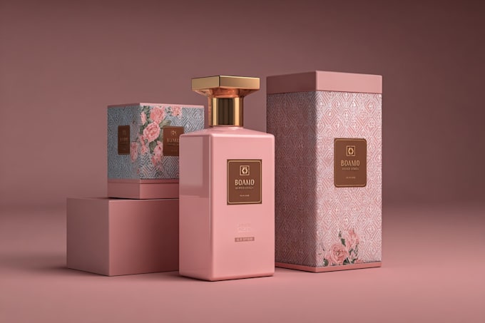 create modern product packaging design with dieline