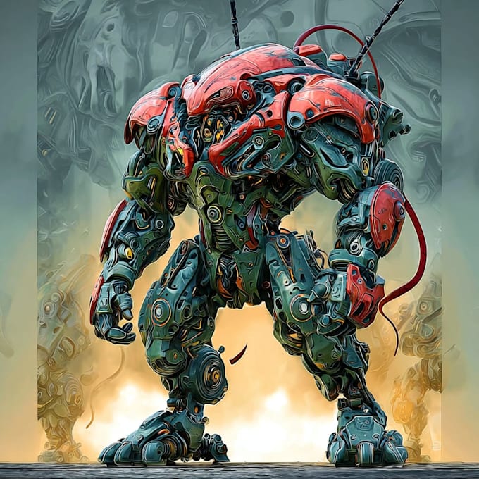 make custom robot mecha art