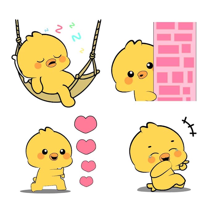 draw cute custom twitch and discord still emotes
