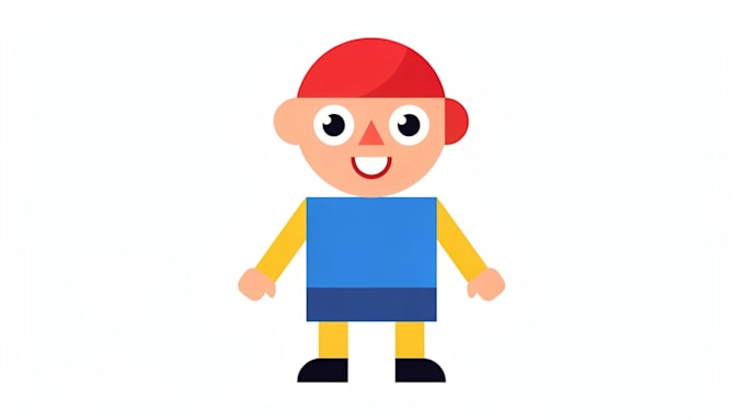 flat vector character illustration for anything