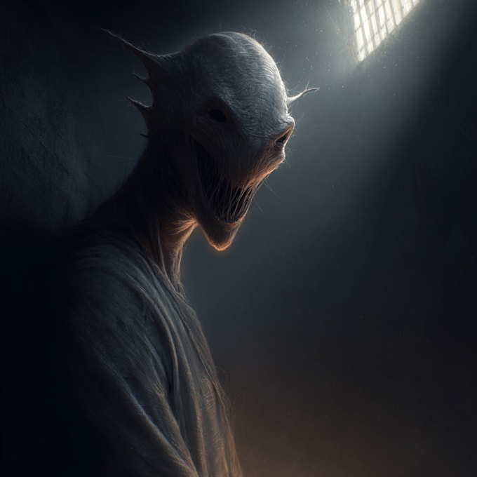draw dark art and monsters