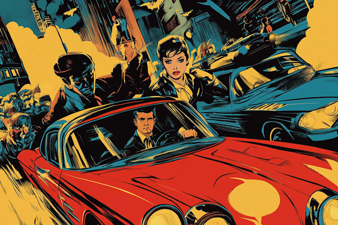 comic book illustration with comic book illustrator