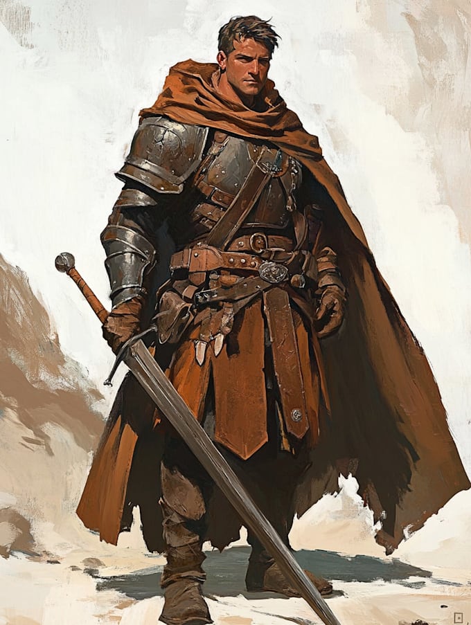 fantasy dnd character illustration