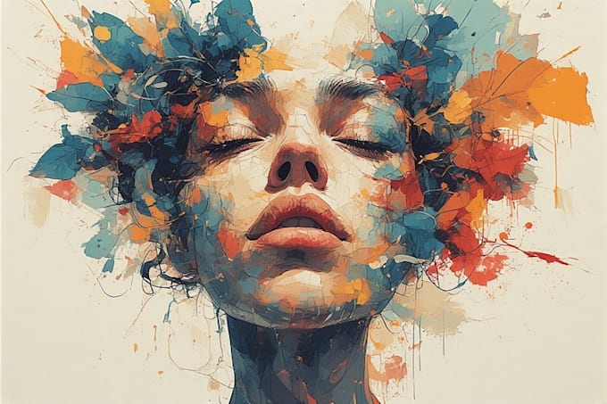 make eye catching abstract art for prints