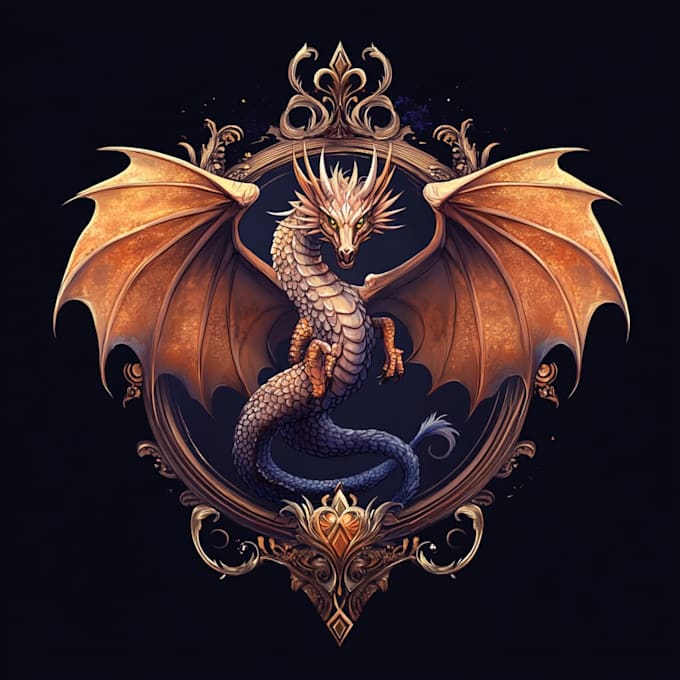 awesome rpg fantasy or sci fi logo