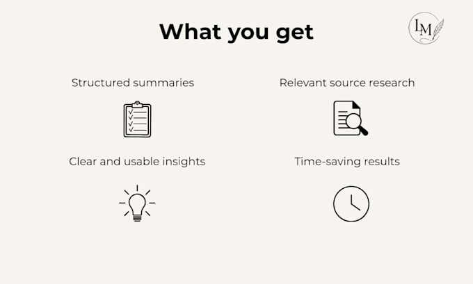 research your topic and create a clear structured summary