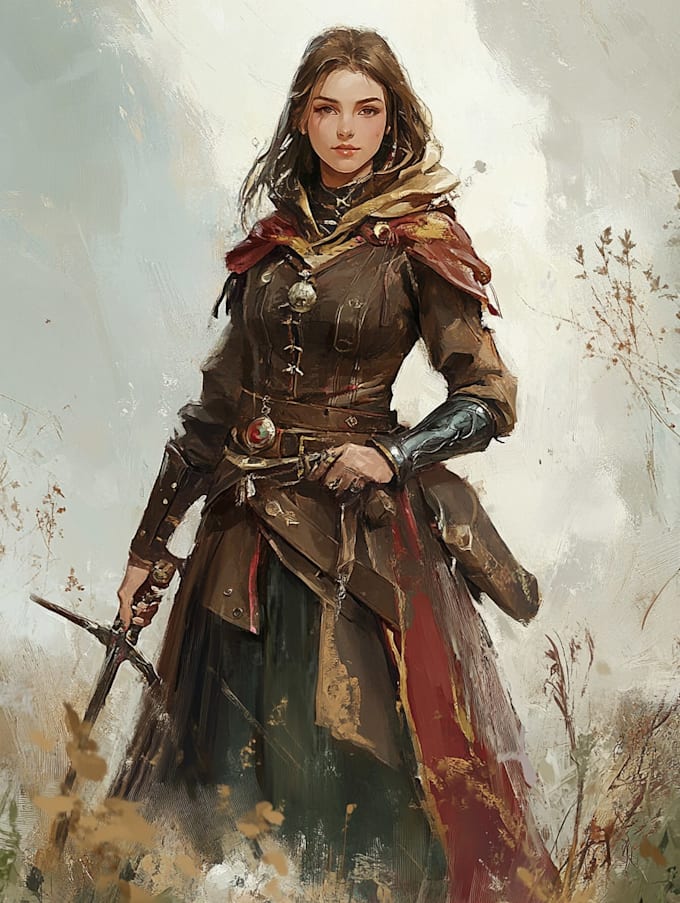 fantasy dnd character illustration