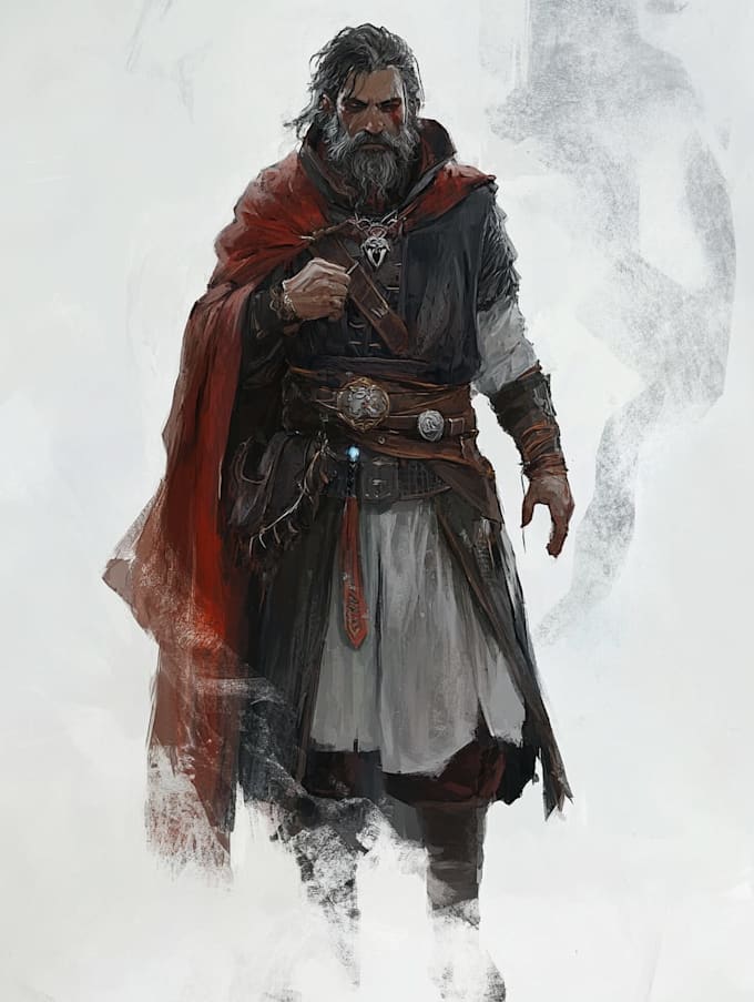 fantasy dnd character illustration