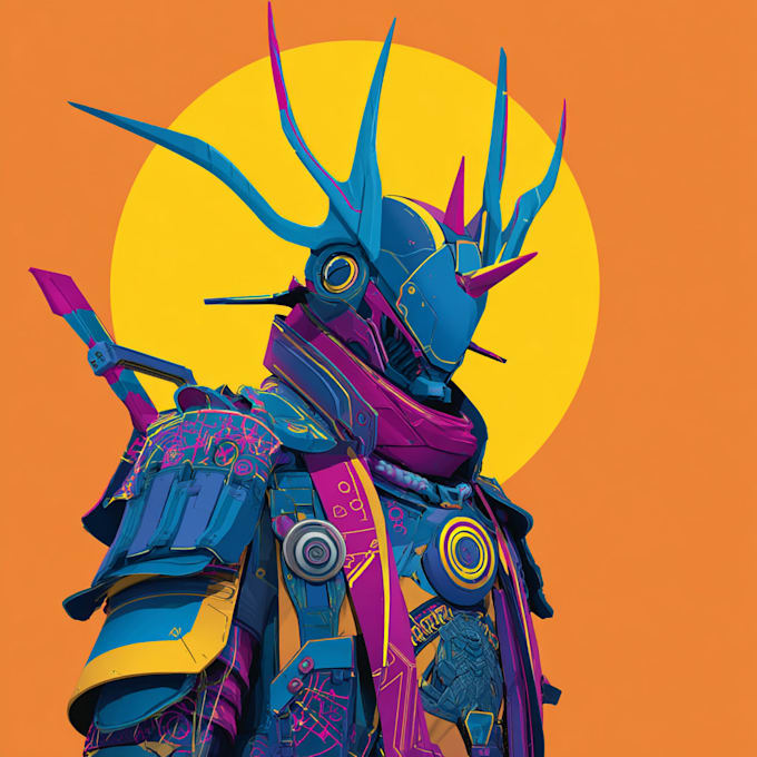sci fi character illustration or sci fi character