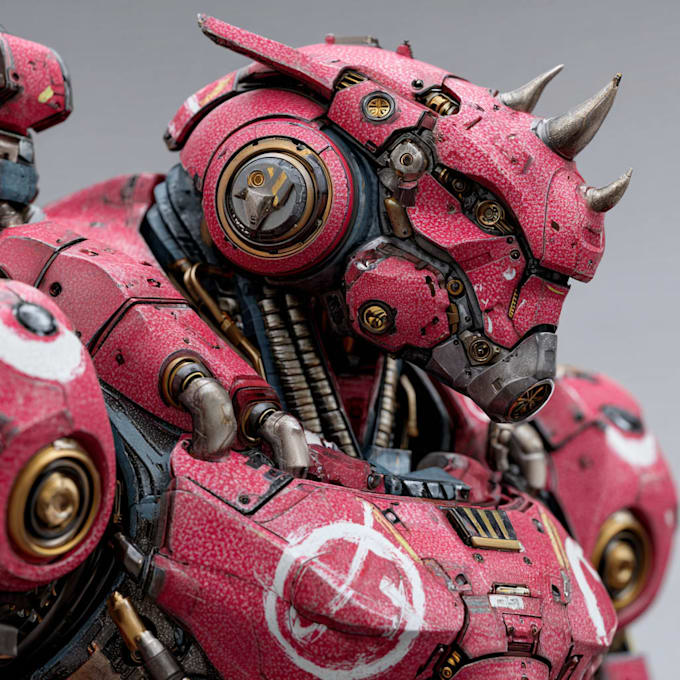 make custom mecha robot art