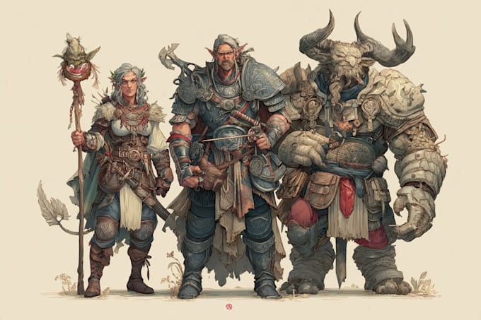dnd character art and dnd character art