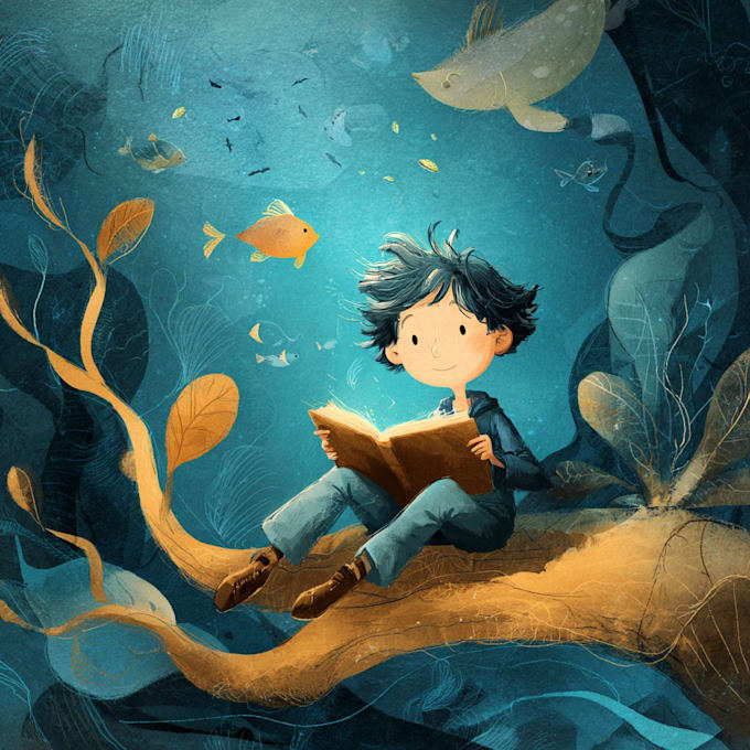 draw custom childrens book illustration