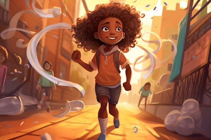 create expert children book illustration