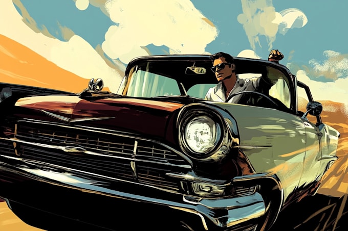 illustrate comic book illustration and comic book