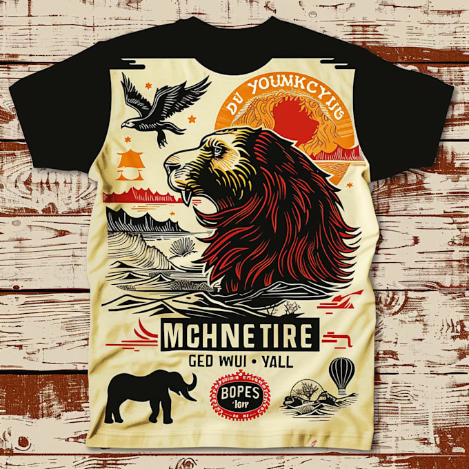 make vintage retro tshirt design for you
