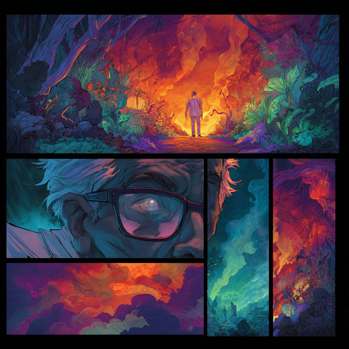 do comic pages illustration comic book page