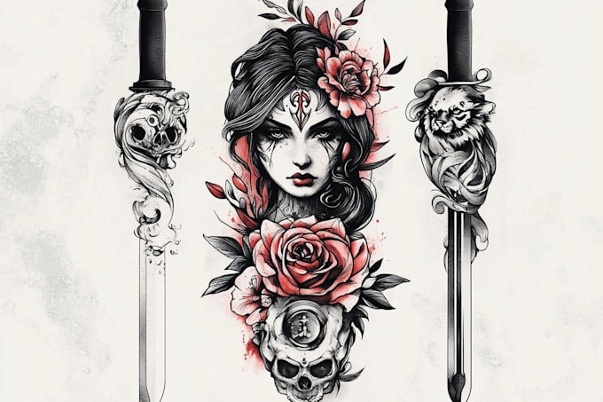 create custom tribal tattoo illustration