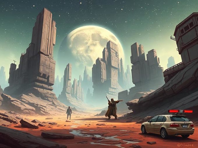 design amazing fantasy landscape