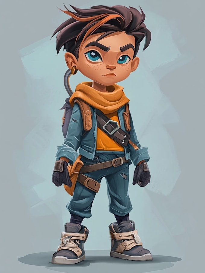 draw 2d game character or 2d game character