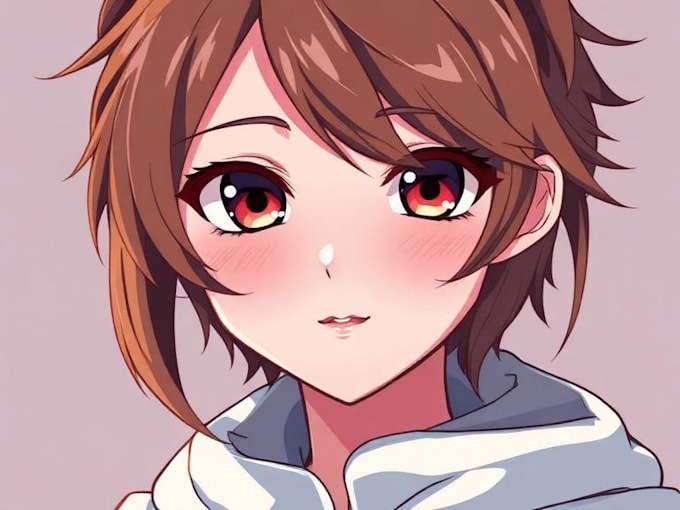 draw a custom oc anime portrait with expressive high quality art