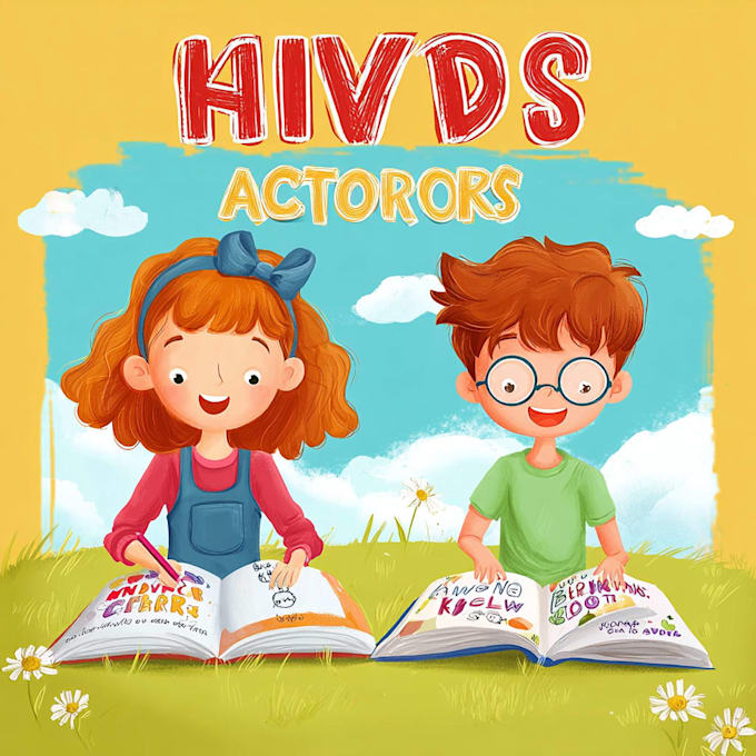 draw creative children book illustrations and story scenes