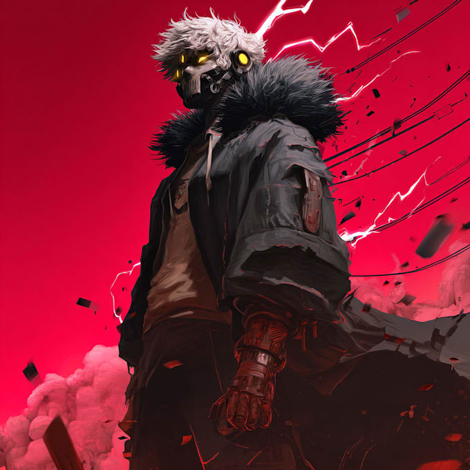 do anime character art for you