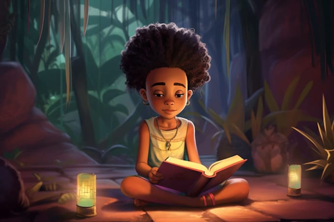draw whimsical children book illustration