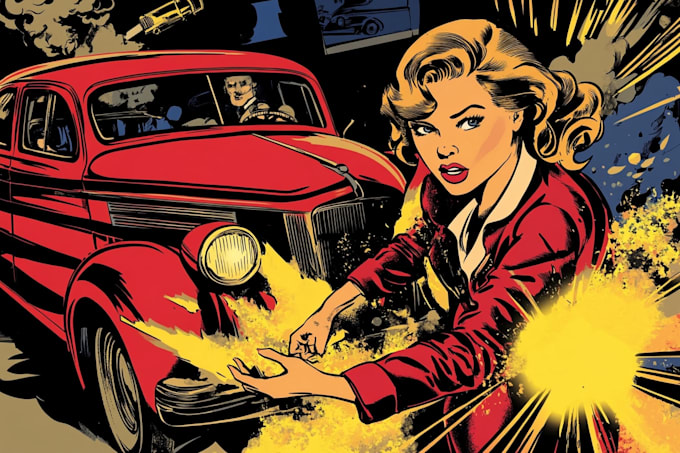 comic book illustration with comic book illustrator