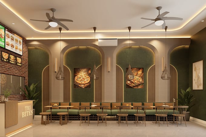 create professional commercial realistic interior render