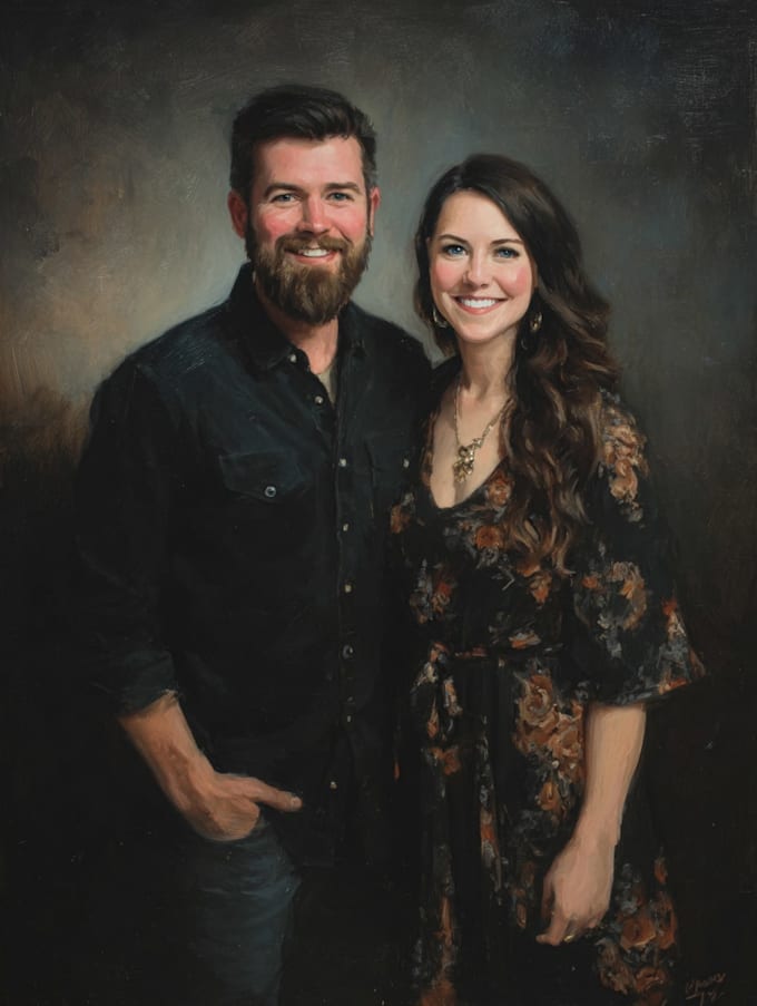 make couple portrait illustration