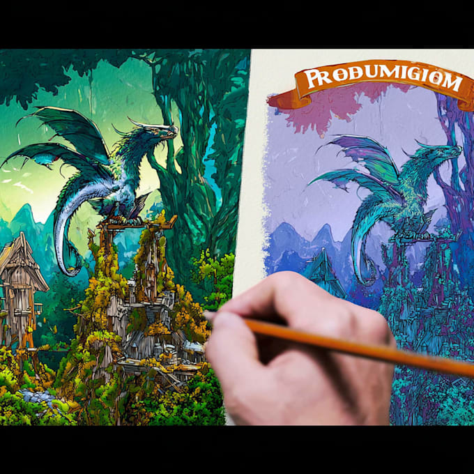draw a fantasy illustration