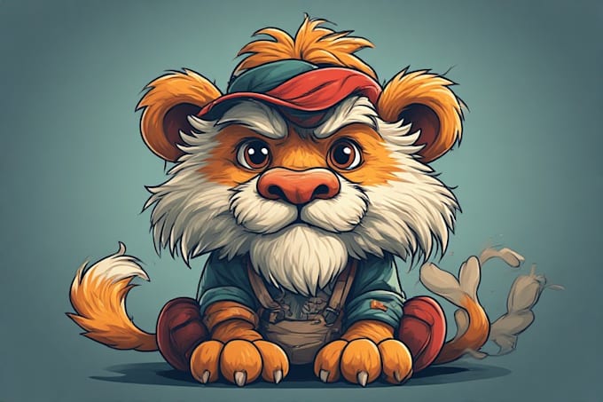 draw custom cartoon mascot for you