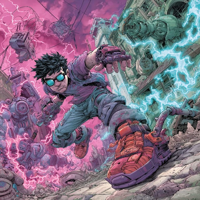 comic book illustration, comic graphic novel, comic