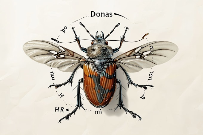 do realistic insect illustrations