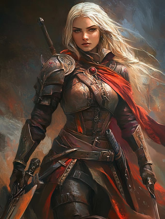 fantasy dnd character illustration
