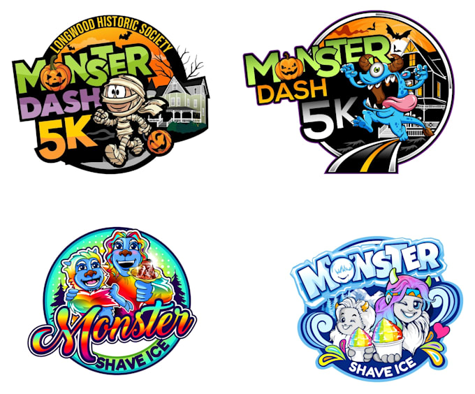 design excellent monster logo