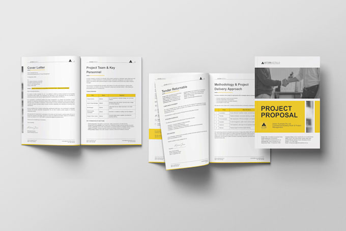 design a real estate brochure, project proposal, or report