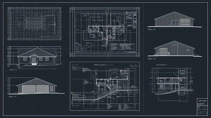 draw permit ready blueprints, site plans, floor plans for city approval autocad