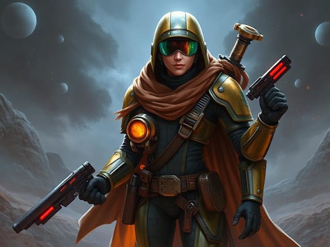 design high quality sci fi character avatar for gamers