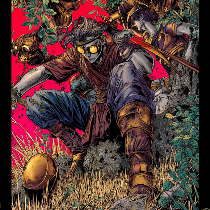 create manga comic pages and graphic novel illustrations