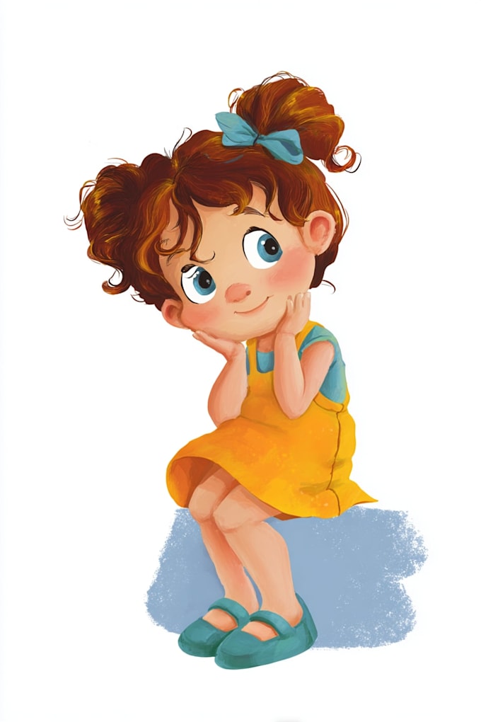 draw cute children comic cartoon in this style