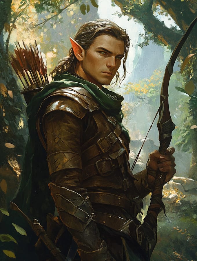 fantasy dnd character illustration